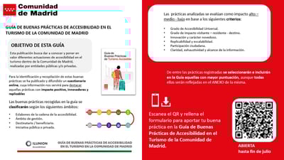 Participa en la Guía de Buenas Prácticas de turismo accesible de la Comunidad de Madrid